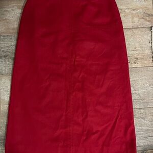 Ann Taylor Chic Red Skirt size 2